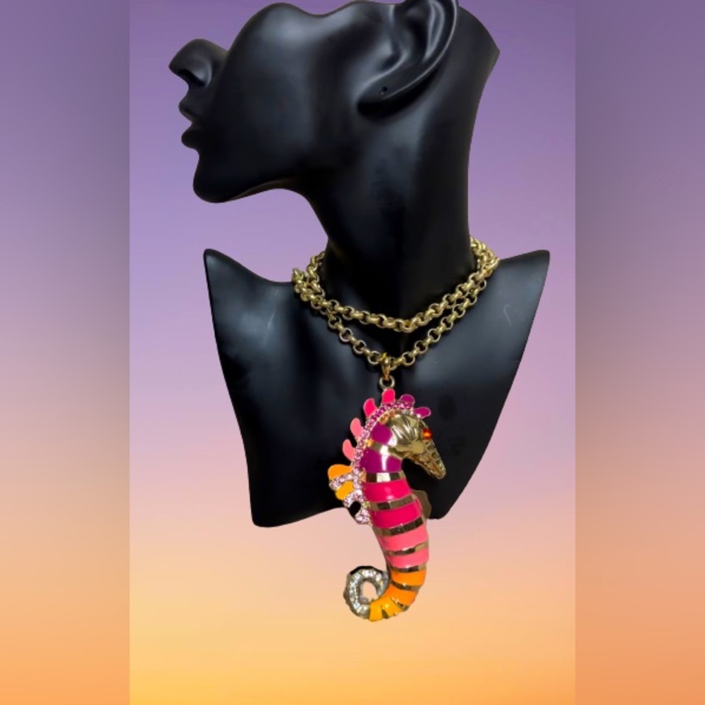 Unicorn Seahorse Necklace